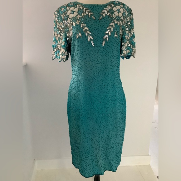 Stenay dress silk sequin open back - Picture 5 of 12